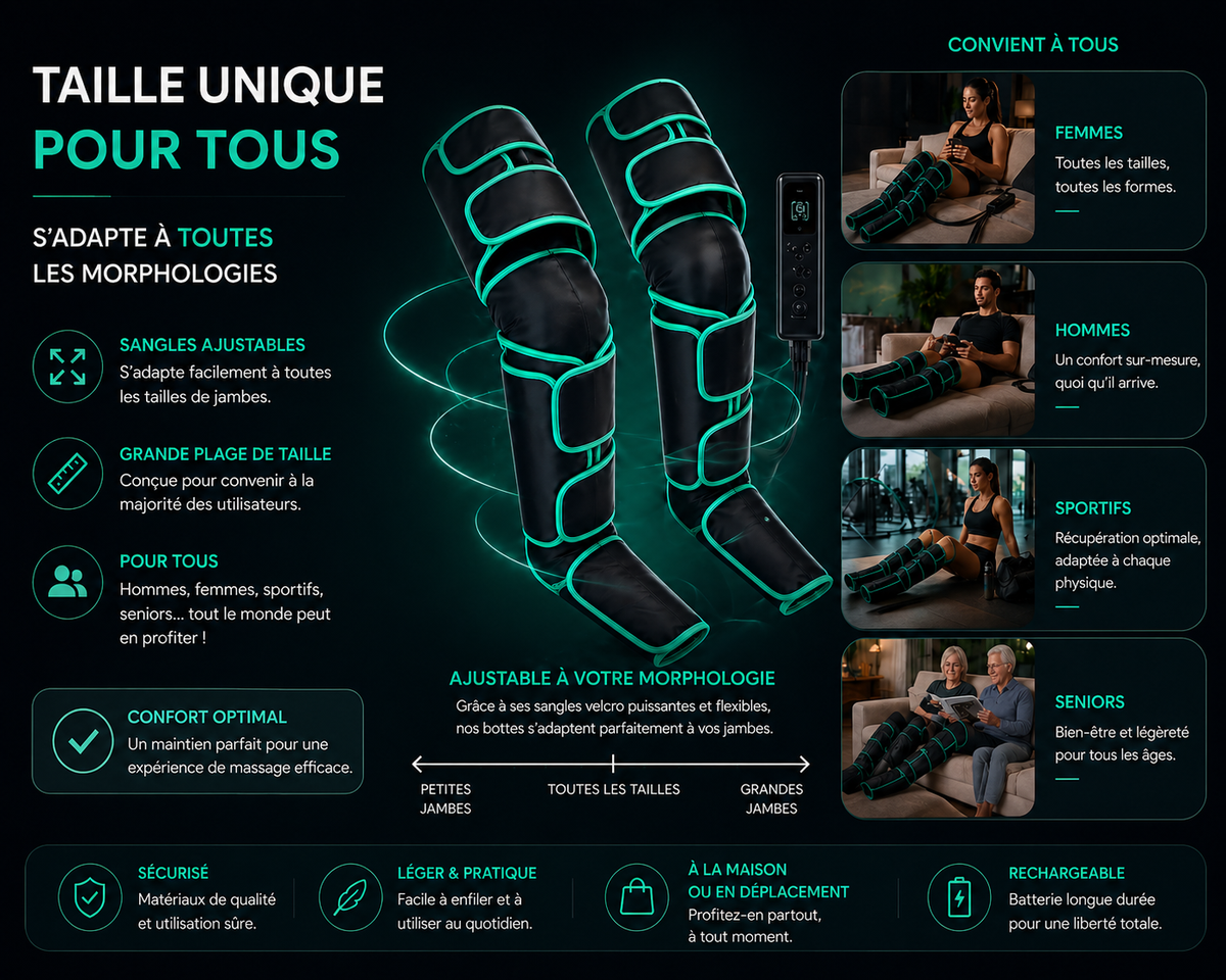 Bottes de compressions I Pressothérapie des jambes