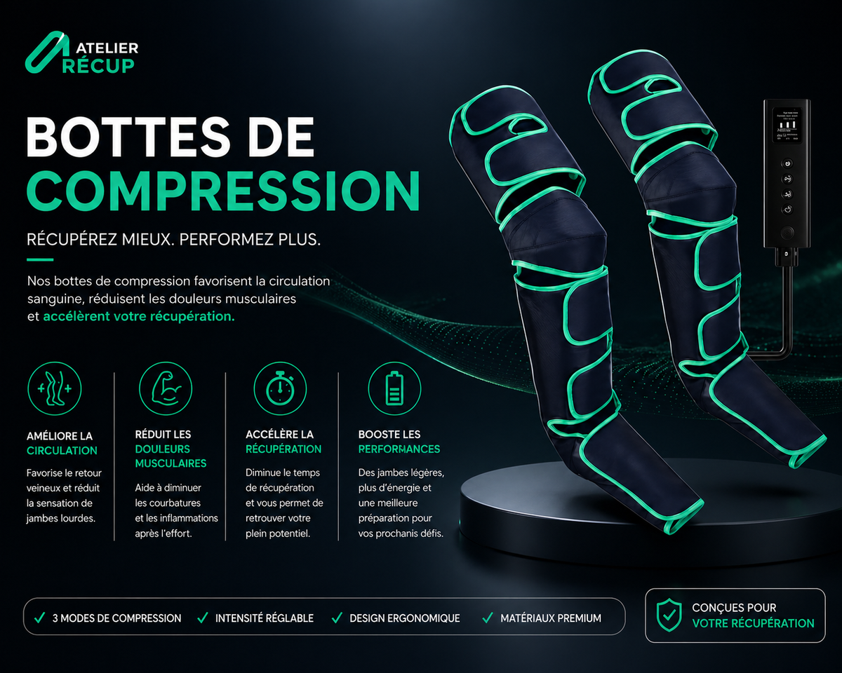 Bottes de compressions I Pressothérapie des jambes