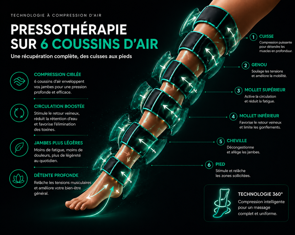Bottes de compressions I Pressothérapie des jambes